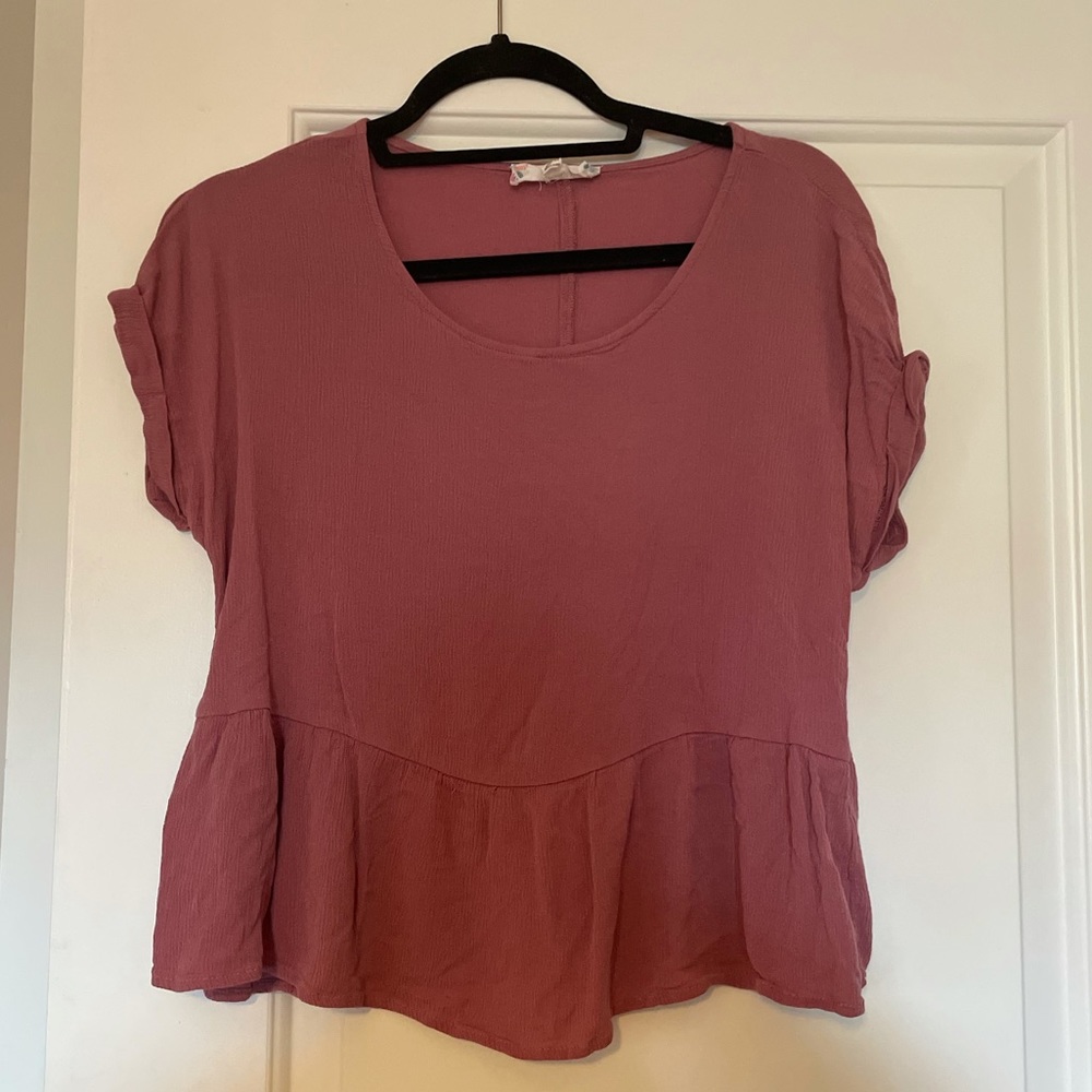 Pink Rose Flowy Top, Never Worn